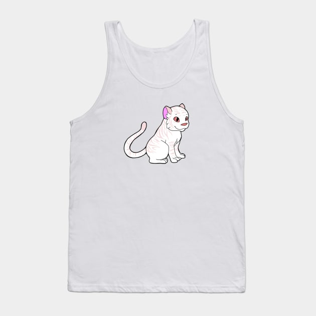 Albino Tiger Tank Top by Adastumae